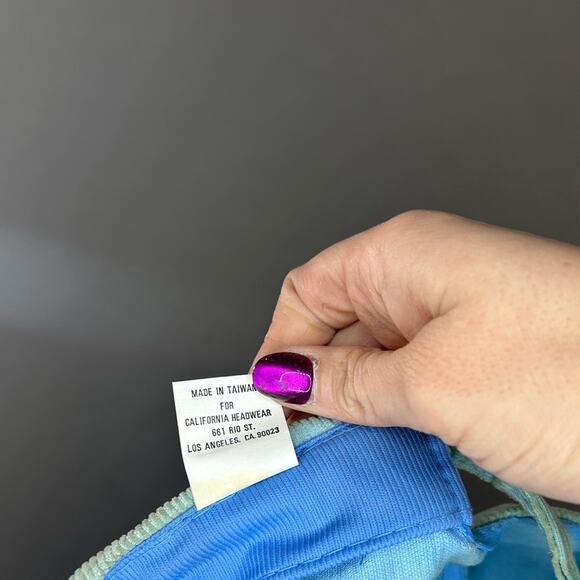 Light blue- Pebble Beach - rope cap- vintage - some staining corduroy -1970s - Picture 4 of 10